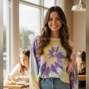 Colorful‎ Tie-Dye Women's Sweatshirt
